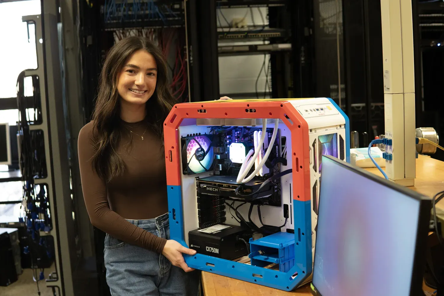 Student with a PC