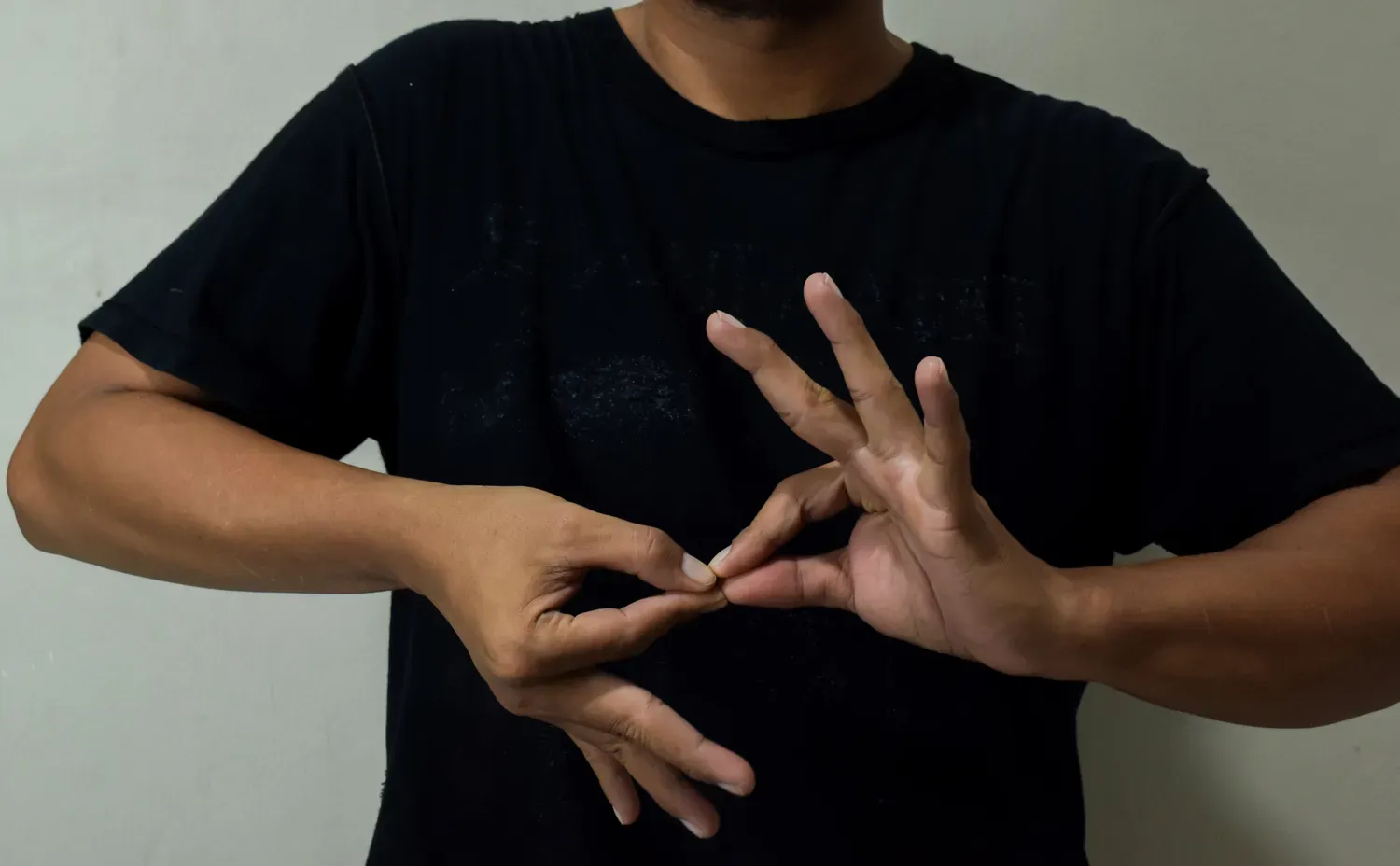 Hands showing ASL