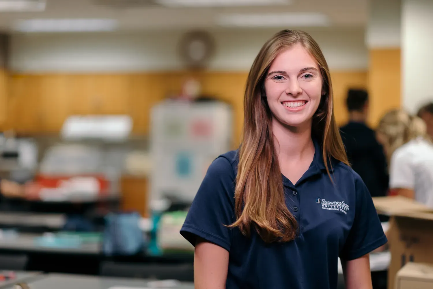 Student smiling