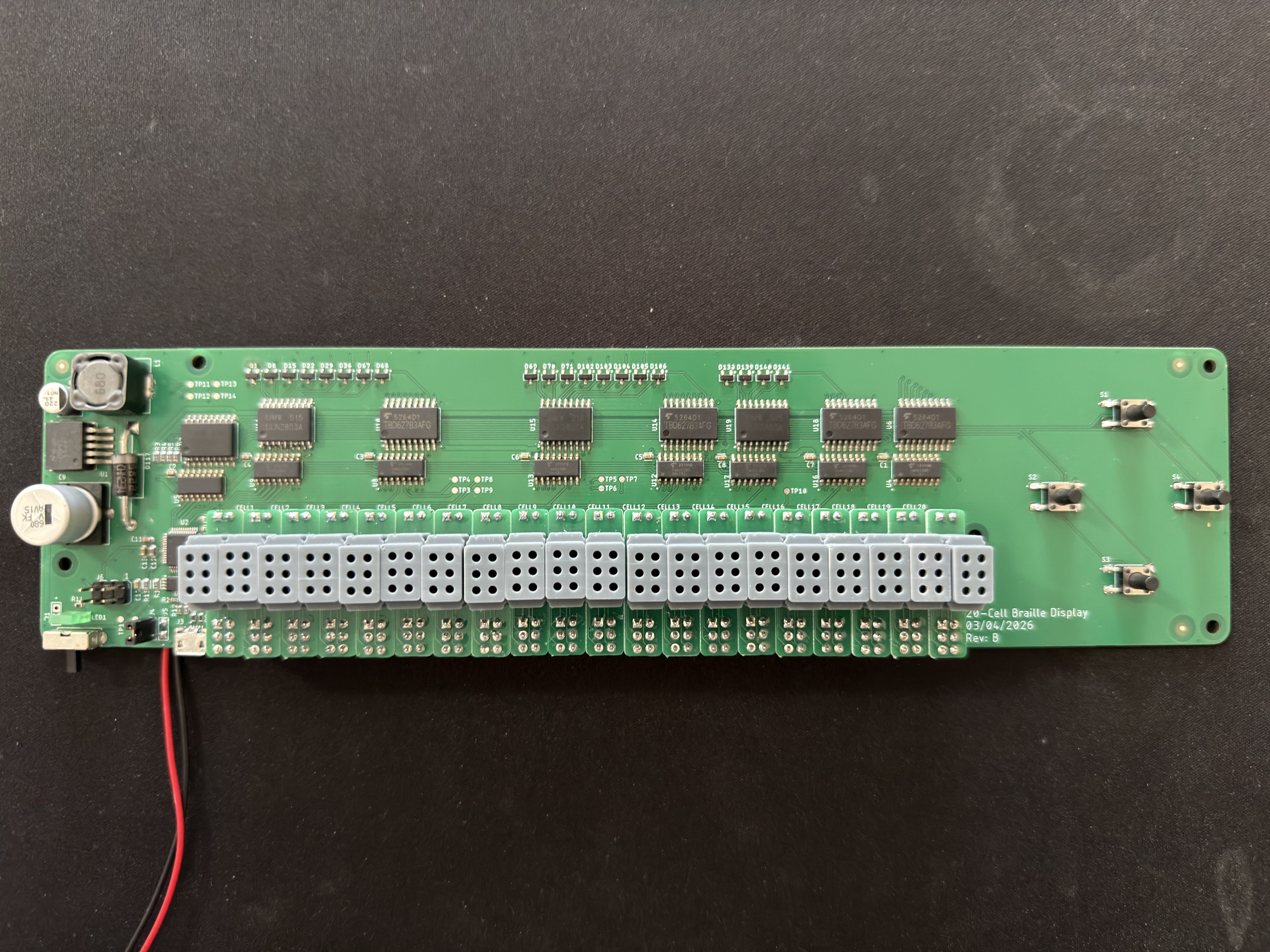 Prototype refreshable braille display